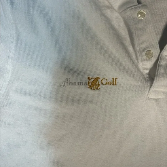 Burberry London White Polo Shirt Men’s 7 Abama Golf Resort Embroidery - Picture 3 of 6